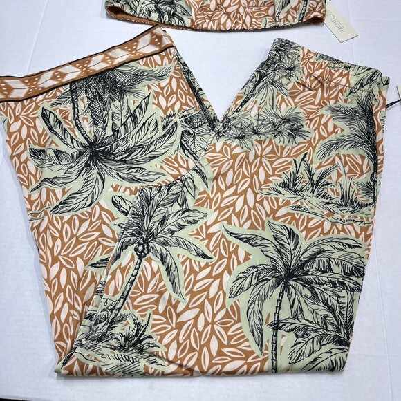 Rachel Zoe Tropical Print Jumpsuit - Green and Brown - Picture 2 of 14